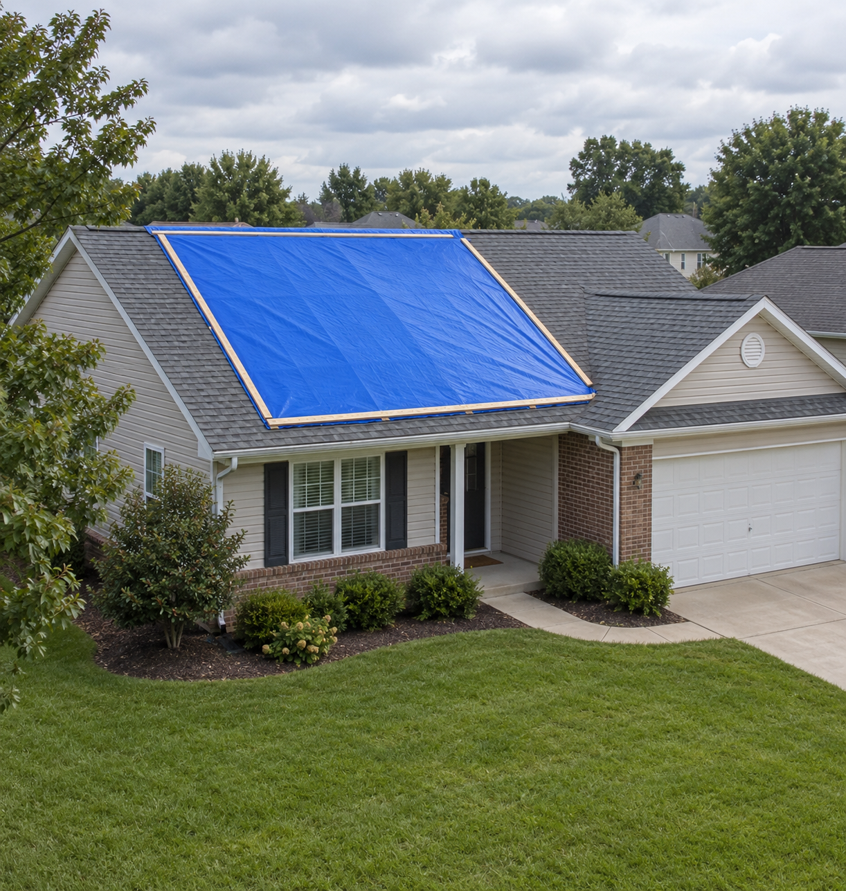 Storm-Damaged-Roof-Tarp
